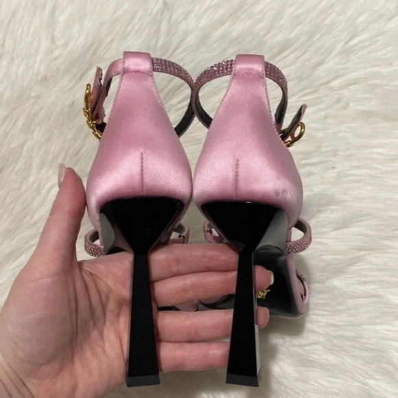 Versace Crystal Embellished ankle strap‎ sandal size 35EU - Picture 8 of 17